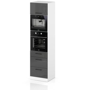 Słupek kuchenny 60cm piekarnik s60ms3 spremium szary połysk 373841 Słupek kuchenny 60cm piekarnik s60ms3 spremium szary połysk 373841