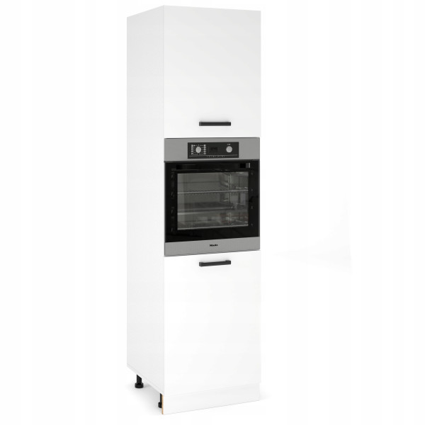 Słupek Kuchenny pod Piekarnik 60cm Szafka Wysoka 210cm Biały Mat 520539