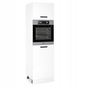 Słupek Kuchenny pod Piekarnik 60cm Szafka Wysoka 210cm Biały Połysk 1084207 Słupek Kuchenny pod Piekarnik 60cm Szafka Wysoka 210cm Biały Połysk 1084207