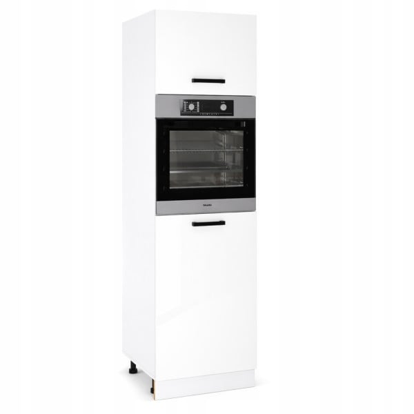 Słupek Kuchenny pod Piekarnik 60cm Szafka Wysoka 210cm Biały Połysk 1084207