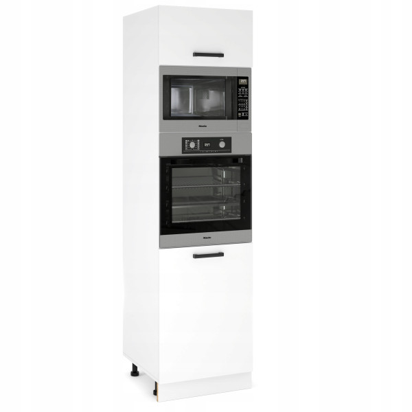 Słupek Kuchenny pod Piekarnik i Mikrofale 60cm 210cm Biały Mat 819732