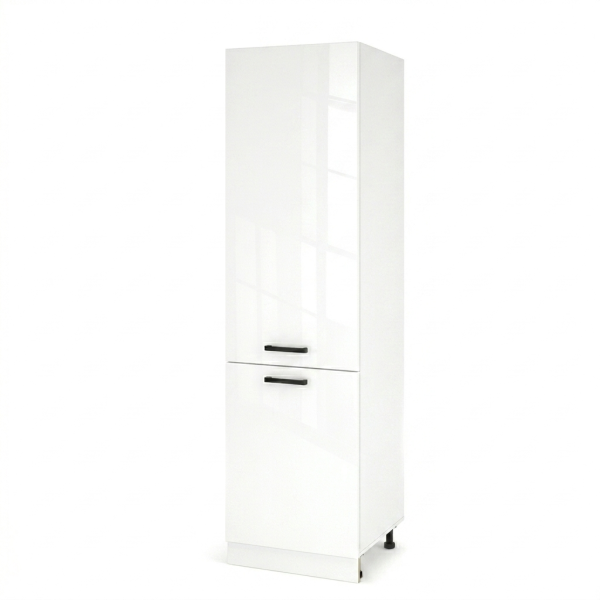 Słupek Kuchenny pod Zabudowę Lodówki 60cm AGD 210cm Biały Połysk 1079044