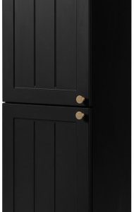 Słupek Łazienkowy 136 cm CZARNY Wiszący 2 Drzwi Frezowany Front GUSTO 620475 Słupek Łazienkowy 136 cm CZARNY Wiszący 2 Drzwi Frezowany Front GUSTO 620475