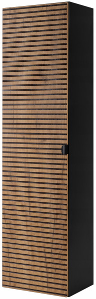 Słupek Łazienkowy 136 cm CZARNY Wysoki RYFLE FRONT AURA 311310