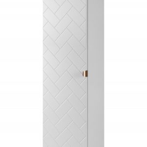 Słupek Łazienkowy 136 cm MADIS BIAŁY Półki Uchwyt Gold 259841 Słupek Łazienkowy 136 cm MADIS BIAŁY Półki Uchwyt Gold 259841