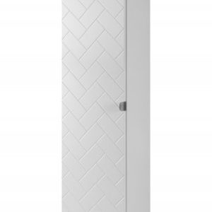 Słupek Łazienkowy 136 cm MADIS BIAŁY Półki Uchwyt Silver 259836 Słupek Łazienkowy 136 cm MADIS BIAŁY Półki Uchwyt Silver 259836