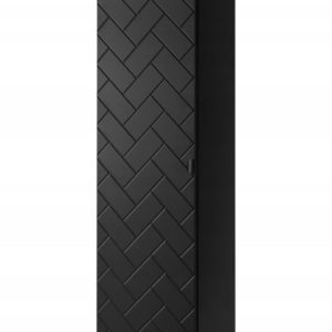 Słupek Łazienkowy 136 cm MADIS CZARNY Półki Uchwyt Black 259831 Słupek Łazienkowy 136 cm MADIS CZARNY Półki Uchwyt Black 259831