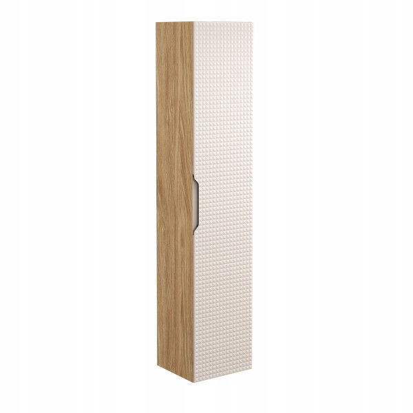 Słupek łazienkowy 170 cm BEŻOWY wysoki wiszący MDF 3D LUXOR 290594