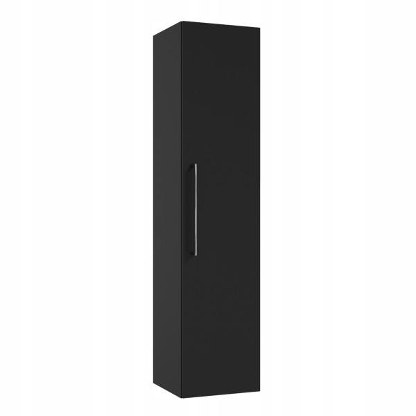 Słupek Łazienkowy 32,5 x 140 cm Wiszący Czarny Matowy NoFinger SoftClose 836824