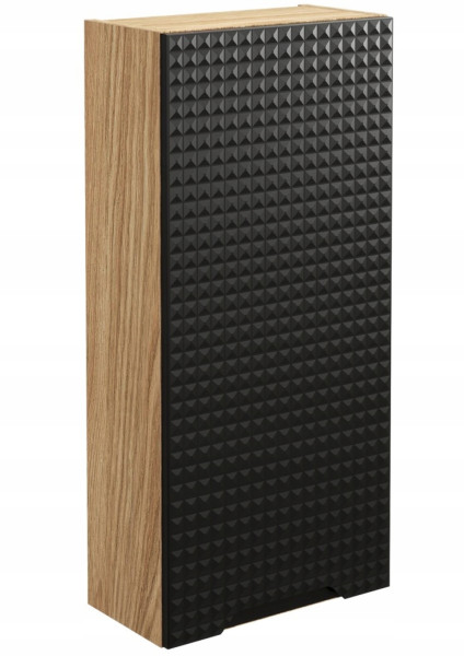 Słupek Łazienkowy 35 cm CZARNY DĄB Drzwi FRONT MDF 3D LUXOR 290595