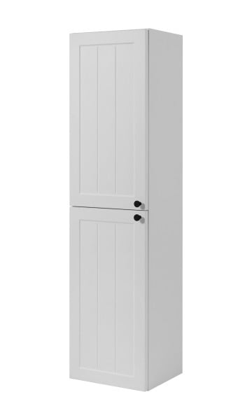 Słupek łazienkowy, biała, 35 x 136 x 27 cm, uchwyt czarny 1059990