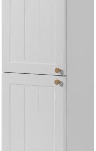 Słupek łazienkowy biały szafka 136 cm FREZOWANY FRONT 637366 Słupek łazienkowy biały szafka 136 cm FREZOWANY FRONT 637366