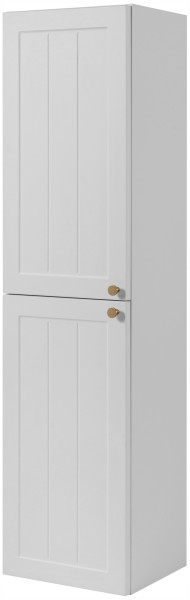 Słupek łazienkowy biały szafka 136 cm FREZOWANY FRONT 637366