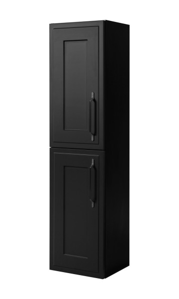 Słupek łazienkowy czarny 35 x 136 x 27 cm, uchwyt czarny 1059975