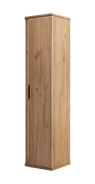 Słupek łazienkowy, dąb Craft, uchwyt czarny, 139 x 35,5 x 31,5 cm 801240