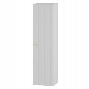 Słupek łazienkowy ELEGANTE 130 cm biały wiszący 1 drzwi złoty uchwyt 775658 Słupek łazienkowy ELEGANTE 130 cm biały wiszący 1 drzwi złoty uchwyt 775658