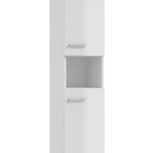 Słupek łazienkowy stojący biały połysk 170x30cm szafka 408832 Słupek łazienkowy stojący biały połysk 170x30cm szafka 408832