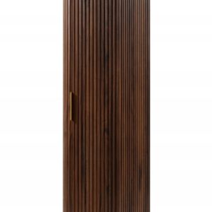 Słupek Łazienkowy Szafka Wisząca 139 Cm Dąb Orzech Ryflowane Fronty Mdf 1051032 Słupek Łazienkowy Szafka Wisząca 139 Cm Dąb Orzech Ryflowane Fronty Mdf 1051032