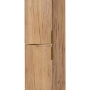Słupek łazienkowy wiszący, dąb Craft, uchwyt złoty, 35 x 136 x 27 cm 1059964 Słupek łazienkowy wiszący, dąb Craft, uchwyt złoty, 35 x 136 x 27 cm 1059964