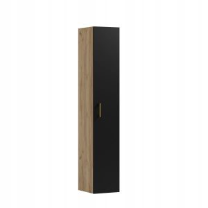 Słupek łazienkowy wiszący NATI 160 czarny/dąb craft złoty 596050