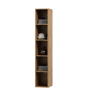 Słupek łazienkowy wiszący otwarty NATI 160 dąb craft złoty 596056