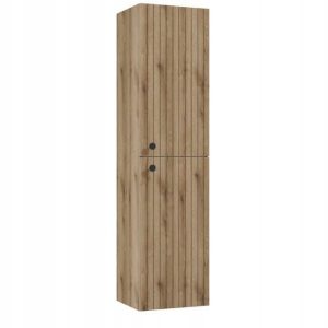 Słupek łazienkowy wiszący ryflowany 140×35 dąb evoke lamele 408830