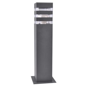 Słupek ogrodowy Teksas 44 cm aluminiowy grafitowy 205257 Słupek ogrodowy Teksas 44 cm aluminiowy grafitowy 205257