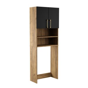 Słupek Regał Łazienkowy Bella Złoty Craft + Czarne + Złote 299086 Słupek Regał Łazienkowy Bella Złoty Craft + Czarne + Złote 299086