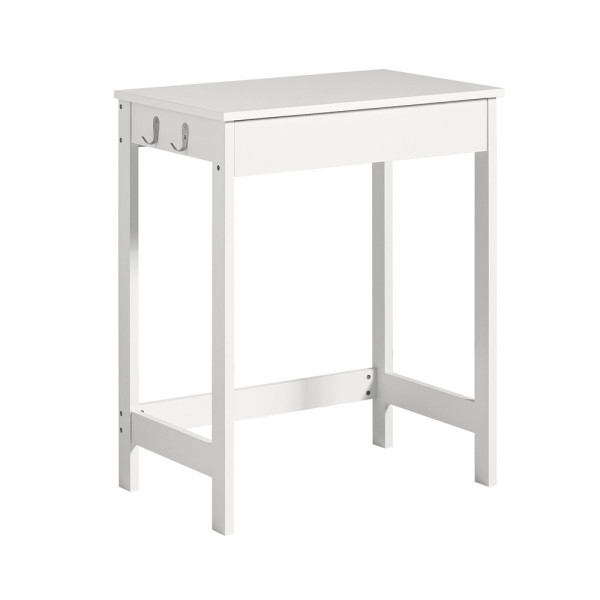 SoBuy Biurko komputerowe z jedną szufladą Biały 60x40x76cm FWT43-W 925402