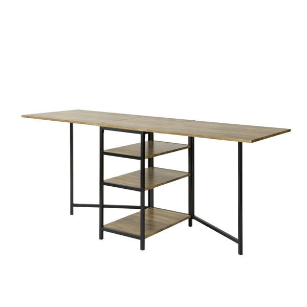SoBuy Biurko komputerowe z trzema półkami 180x60x76.5cm FWT62-N 804355