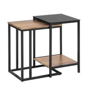 SoBuy Dwuczęściowy stolik kawowy 40x40x60cm FBT99-F 813631 SoBuy Dwuczęściowy stolik kawowy 40x40x60cm FBT99-F 813631