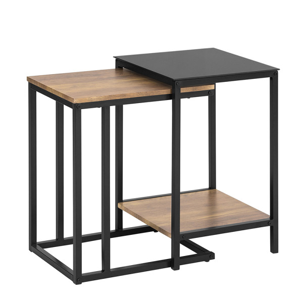 SoBuy Dwuczęściowy stolik kawowy 40x40x60cm FBT99-F 813631