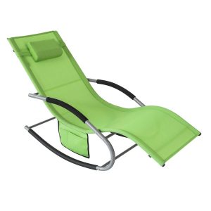 SoBuy Fotel ogrodowy bujany Zielony 150x63x87cm Przemysłowy OGS28-GR 896210 SoBuy Fotel ogrodowy bujany Zielony 150x63x87cm Przemysłowy OGS28-GR 896210