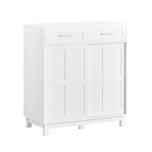 SoBuy Komed z jedną szufladą Biały 80x40x85cm Nowoczesny FSB84-W 804101