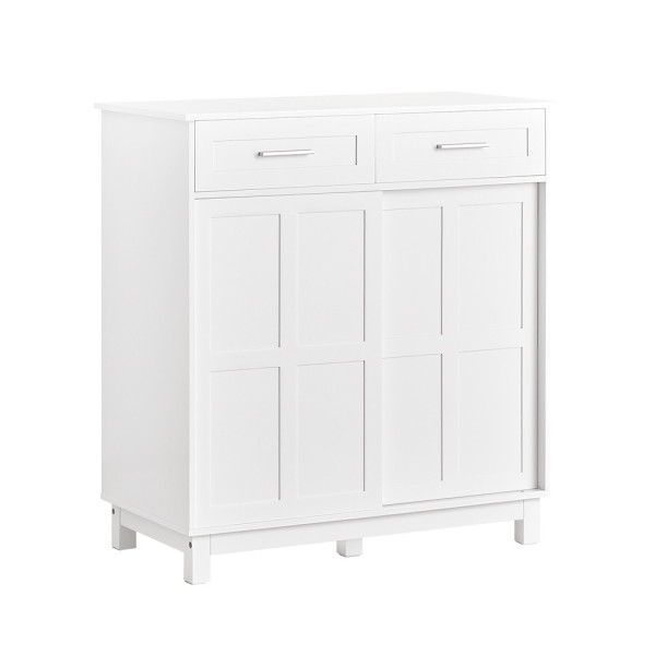 SoBuy Komed z jedną szufladą Biały 80x40x85cm Nowoczesny FSB84-W 804101