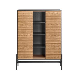 SoBuy Komoda jednodrzwiowa Czarny 88x40x119.5cm Przemysłowy HFSB04-SCH 838108 SoBuy Komoda jednodrzwiowa Czarny 88x40x119.5cm Przemysłowy HFSB04-SCH 838108