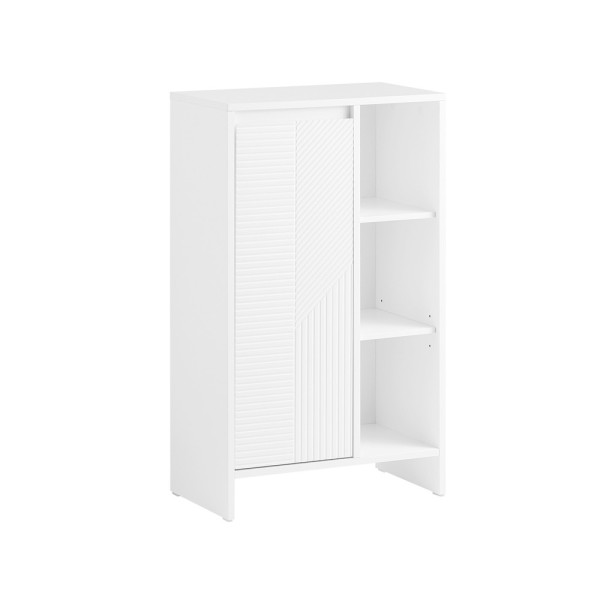 SoBuy Komoda na bieliznę z 1 drzwiami Biały 30x50x86cm Klasyczny BZR156-W 812549