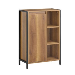 SoBuy Komoda na bieliznę z 1 drzwiami Ciemnobrązowy 60x30x90cm BZR65-PF 809633 SoBuy Komoda na bieliznę z 1 drzwiami Ciemnobrązowy 60x30x90cm BZR65-PF 809633