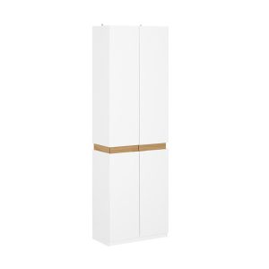 SoBuy Komoda z 2 drzwiami Biały 60.5×30.5×192.3cm Klasyczny KSB01-W 838106 SoBuy Komoda z 2 drzwiami Biały 60.5×30.5×192.3cm Klasyczny KSB01-W 838106