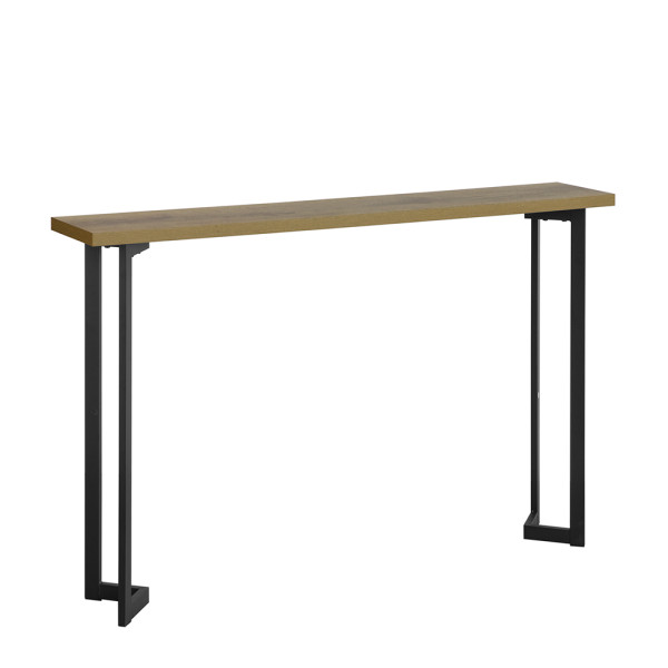 SoBuy Konsola do przedpokoju Czarny 119.5x19.5x75cm Przemysłowy FSB50-PF 811725