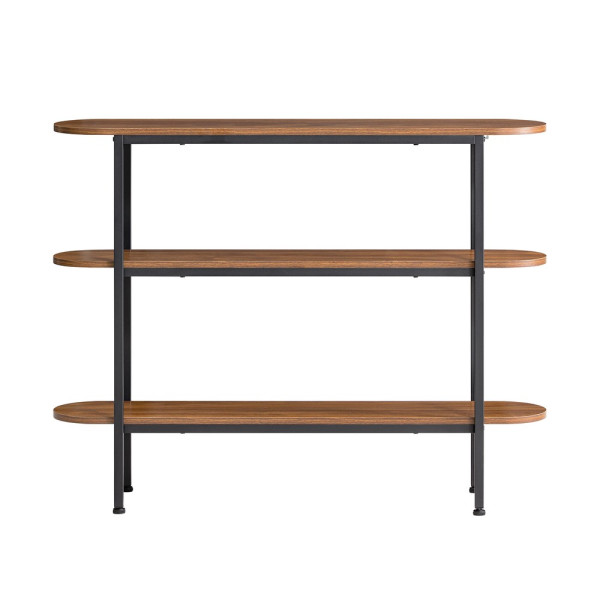 SoBuy Konsola do przedpokoju z 3 półkami Brązowy 110x25x85cm FSB67-WS 811710