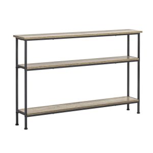SoBuy Konsola do przedpokoju z 3 półkami Czarny 122x20x77cm FSB49-PZ 811726 SoBuy Konsola do przedpokoju z 3 półkami Czarny 122x20x77cm FSB49-PZ 811726