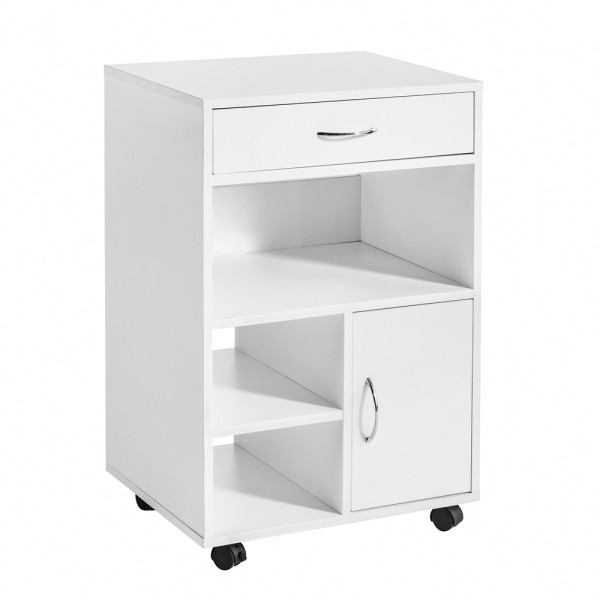 SoBuy Kontener biurowy z 1 szufladą Biały 50x40x75.5cm Nowoczesny FBT106-W 809567
