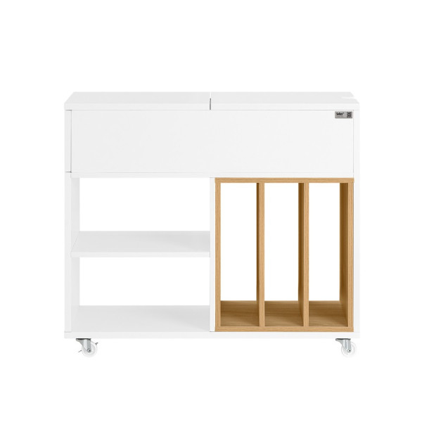 SoBuy Kontener biurowy z 1 szufladą Biały 70x30x61cm Nowoczesny FBT134-W 809556