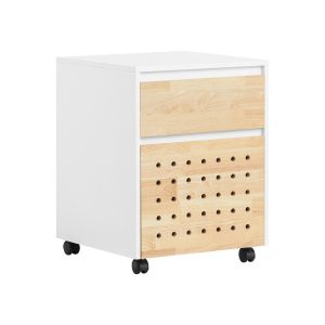 SoBuy Kontener biurowy z 2 szufladami 45x45x59cm Nowoczesny ASK06-NW 809566 SoBuy Kontener biurowy z 2 szufladami 45x45x59cm Nowoczesny ASK06-NW 809566