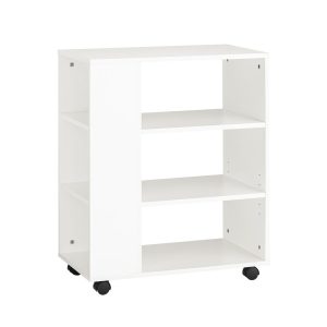 SoBuy Kontener biurowy z 4 półkami Biały 60x35x75cm Nowoczesny FBT68-W 809568 SoBuy Kontener biurowy z 4 półkami Biały 60x35x75cm Nowoczesny FBT68-W 809568