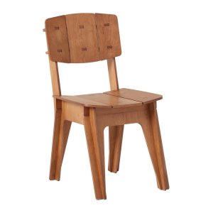 SoBuy Krzesło do jadalni o wysokości siedziska 46 cm Brązowy HFST01-BR 811657 SoBuy Krzesło do jadalni o wysokości siedziska 46 cm Brązowy HFST01-BR 811657