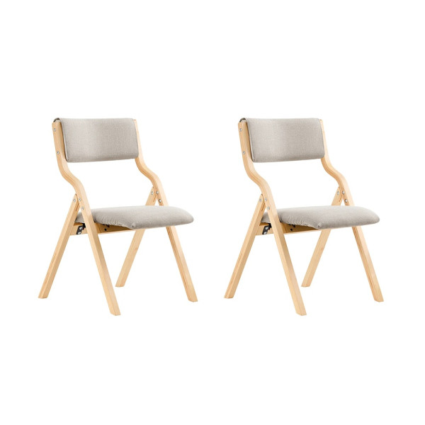 SoBuy Krzesło składane z poduszką Szary 48x42x80cm FST40-HGX2 969479