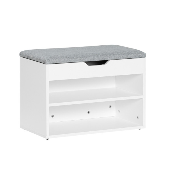 SoBuy Ławka na buty Jasnoszary 60x30x43cm Funkcjonalny FSR25-HG 896488