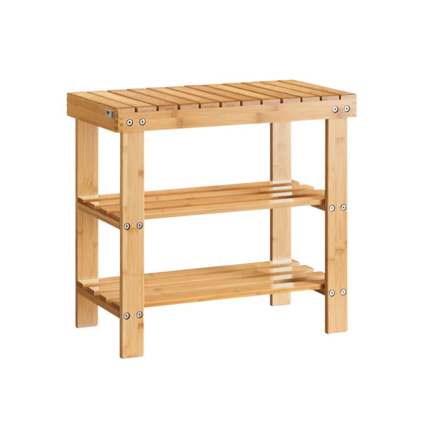 SoBuy Ławka na buty Kolor drewna 50x29x45cm Funkcjonalny FSR02-K-N 813456